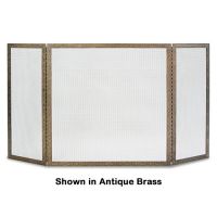 Pilgrim 3 Panel Bay Branch Embossed Screen - Burnished Bronze - 18237
