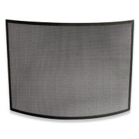 Uniflame Single Panel Curved Black Screen - S-1042