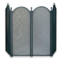 Uniflame 4 Fold Large Diameter Black Screen with Woven Mesh - S-3650