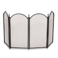 Uniflame 4 Fold 25" High Mini Black Screen - S-1078