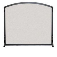 Pilgrim Single Panel Arched Screen - Vintage Iron - 18274