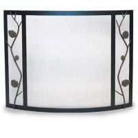 Pilgrim Bowed Artisan Pine Cone Screen - Matte Black - 18330