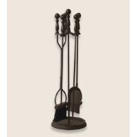 Uniflame 5 Piece Bronze Fireset With Ball Handles - F-1631B