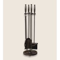 Uniflame 5 Piece Bronze Fireset With Cylinder Handles - F-1665