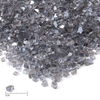 Real Flame Grey Reflective Fire Glass - 10001-GRG