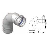M&G DuraVent 22'' FasNSeal 88 Degree Elbow - FSELB8824 // FSELB8824