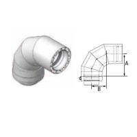 M&G DuraVent 24'' FasNSeal W2 90 Degree Double Wall Elbow - W2-9024 // W2-9024