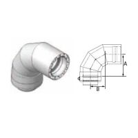 M&G DuraVent 24'' FasNSeal W3 88 Degree Double Wall Elbow - W3-8824 // W3-8824