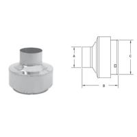Selkirk 4" Direct-Temp Direct Vent Pellet Termination Adapter - 4DT-VPTA