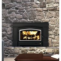 Osburn Matrix 2700 Wood Insert with Blower - Brushed Nickel Door Overlay - OB02700