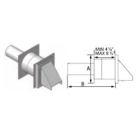 M&G DuraVent 3'' FasNSeal Wall Thimble w/Volumetric Damper - FSWTT3 // FSWTT3