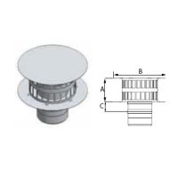 M&G DuraVent 4'' FasNSeal Rain Cap - FSRC4 // FSRC4
