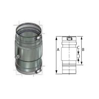M&G DuraVent 4'' FasNSeal Universal Appliance Adapter - FSAAU4 // FSAAU4