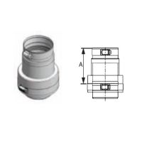 M&G DuraVent 4' FasNSeal Single-to-Double Wall Adapter - FSASWDW4 // FSA-SWDW4