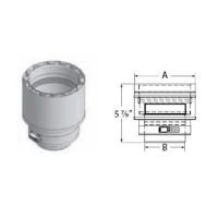 M&G DuraVent 4'' FasNSeal W2 4'' to 5'' Stepped Increaser - W2-45I // W2-45I
