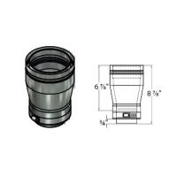 M&G DuraVent 3'' FasNSeal W2 3'' x 4'' Tapered Increaser - W2-0304TI // W2-0304TI
