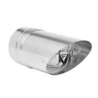 Metal-Fab Corr/Guard 3" D Miter Cut Male Termination - SW - 3CGSWMCM
