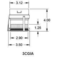 Metal-Fab Corr/Guard 3" D Inside Collar Adapter - 3CGIA