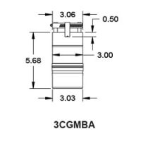 Metal-Fab Corr/Guard 3" D Metal-Fab To Burnham Adapter - 3CGMBA