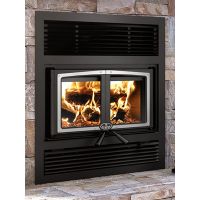 Osburn Everest II ood Fireplace With Nickel Door