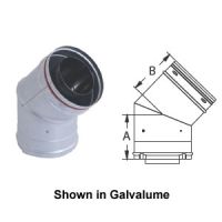 DuraVent 3x5 CVS 45 Degree Elbow - Black - 35CVS-E45B