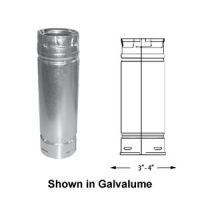 DuraVent 4 PelletVent 60 Straight Length Pipe - Black - 4PVL-60B