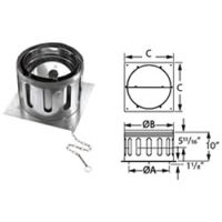M&G DuraVent 8" DuraChimney II Anchor Plate with Damper - 8DCA-APD
