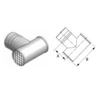 M&G DuraVent 5" FasNSeal Termination Tee - FSTT5 // FSTT5
