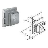 M&G DuraVent DirectVent Pro 4x6 Square Horizontal Termination Cap - Stainless Steel - 46DVA-HC-S // 46DVA-HC-S