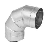 Metal-Fab Corr/Guard 4" D 90 Deg Elbow - 4CGV90LAZ