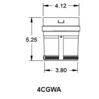 Metal-Fab Corr/Guard 4" D Weil-Mcclain Adapter - Value - 4CGVWA
