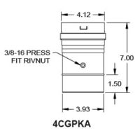 Metal-Fab Corr/Guard 4" D Patterson-Kelly Adapter - Value - 4CGVPKA