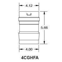 Metal-Fab Corr/Guard 4" D Thermal Solutions Adapter - Value - 4CGVHFA