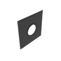 M&G DuraVent 4" PolyPro Wall Plate - Black - 4PPS-WPB
