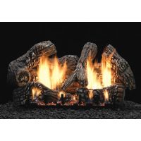 White Mountain Hearth Super Charred Oak Log Set - 6 Piece - 18 inch - Ceramic Fiber - LS18C2S