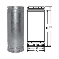 DuraVent 30 Round B-Vent 12 Length Pipe - 30BV12