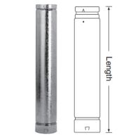 DuraVent 8 Round B-Vent 6 Length Pipe - 8BV06