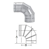DuraVent 7 Round B-Vent 90 Degree Adjustable Elbow - 7BVL90