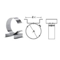 DuraVent 5 Round B-Vent Wall Support/Band Assembly - 5BVWSB
