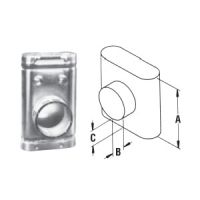 DuraVent 5 Oval B-Vent Standard Tee - 5BVOT
