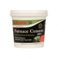 Rutland BLACK FURNACE CEMENT - Tub - 32 fl oz - 65
