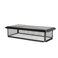 HY-C BigTop 14 x 30 Black Galvanized Multi-Flue Chimney Cap - 10 Height - BBT1430K-10W