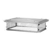 HY-C BigTop 17 x 58 Hinged Stainless Steel Multi-Flue Chimney Cap - 8 Height - BTH1758K