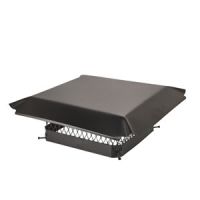 Draft King 15 x 15 Bolt-On Single Flue Chimney Cap - Black Galvanized Steel - CBO1515