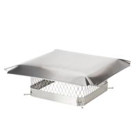Draft King 15 x 15 Bolt-On Single Flue Stainless Steel Chimney Cap - SS1515U