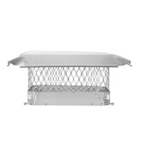 Draft King 9 x 13 Bolt-On Single Flue Stainless Steel Chimney Cap - SS913U
