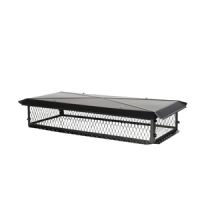 HY-C BigTop 10 x 14 Black Galvanized Multi-Flue Chimney Cap - 8 Height - BBT1014