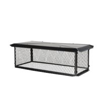 HY-C BigTop 10 x 14 Black Galvanized Multi-Flue Chimney Cap - 14 Height - BBT1014K-14W