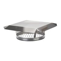 HY-C 13 Round Clamp-On Single Flue Liner Chimney Cap - Stainless Steel - LC13