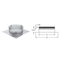 Metal-Fab Air-Cooled Temp/Guard 12 Diameter Chase Top Flashing - 12AIRTGFC